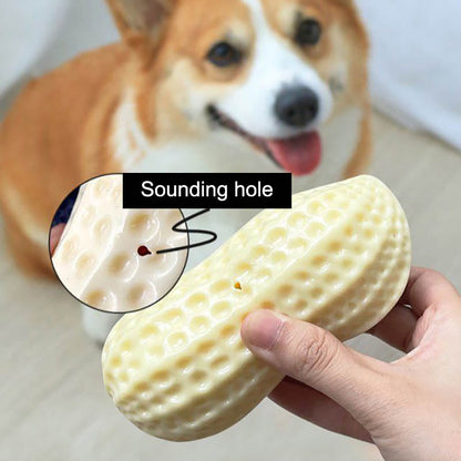 Funny Pet Dog Squeaky Peanut Chew Toy-1