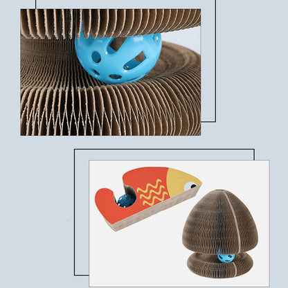 Magic Organ Foldable Cat Scratch Board Toy-3