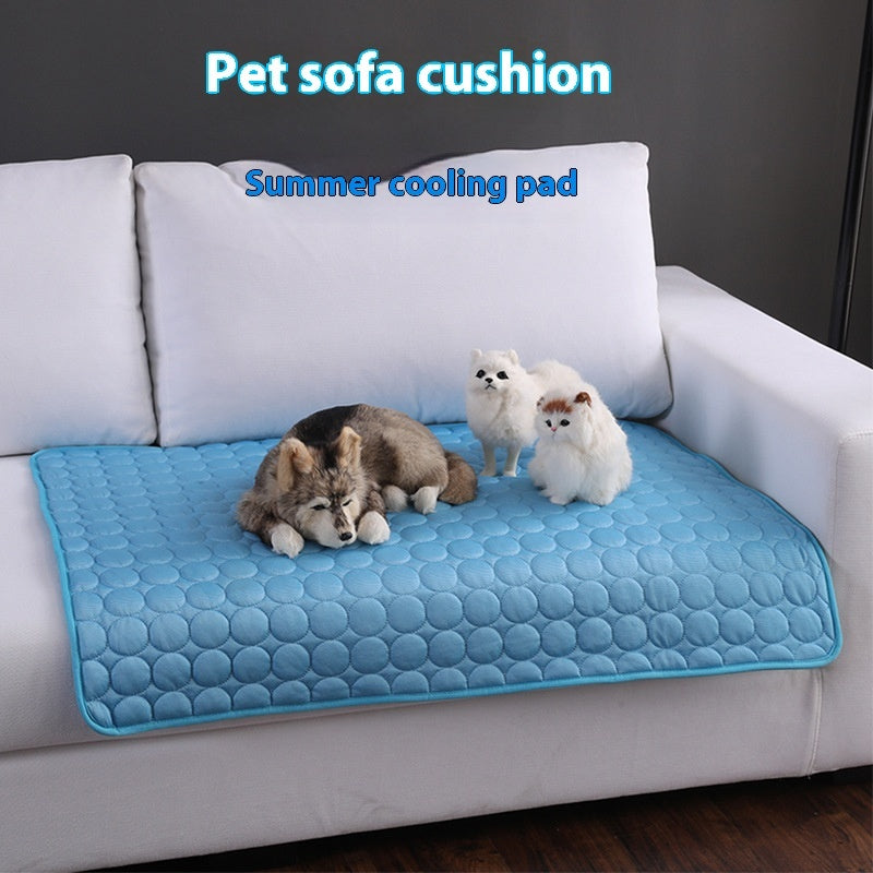 "Cama Fría de Verano para Mascotas - Tecnología Ice Silk"