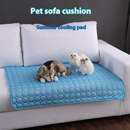 "Cama Fría de Verano para Mascotas - Tecnología Ice Silk"